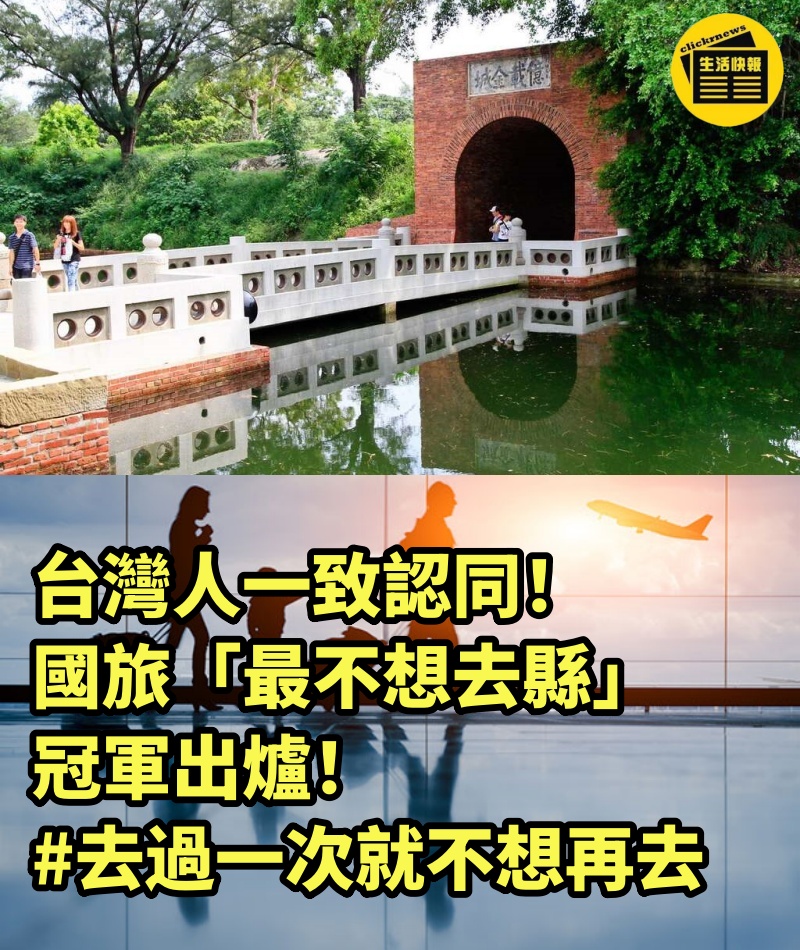 台灣人一致認同！國旅「最不想去縣」冠軍出爐#去過一次就不想再去